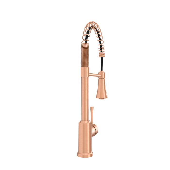 One-Handle Pre-Rinse Spring Copper Kitchen Faucet