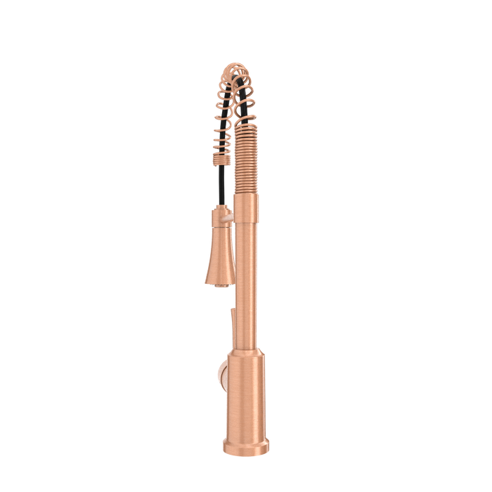 One-Handle Pre-Rinse Spring Copper Kitchen Faucet