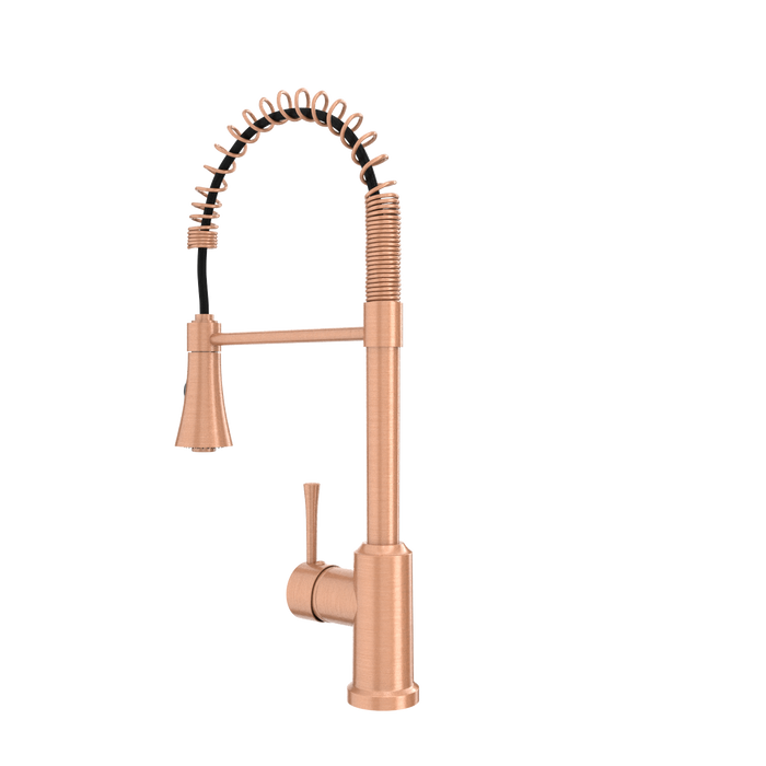 One-Handle Pre-Rinse Spring Copper Kitchen Faucet