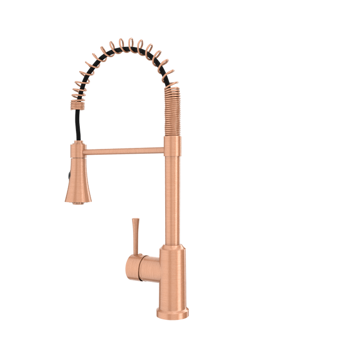 One-Handle Pre-Rinse Spring Copper Kitchen Faucet