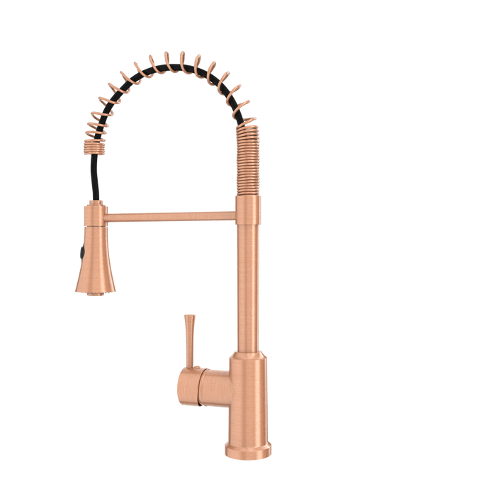 One-Handle Pre-Rinse Spring Copper Kitchen Faucet - AK96566-C