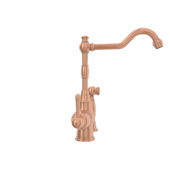 One-Handle Copper Widespread Kitchen Faucet with Side Sprayer — AK96918-C-48