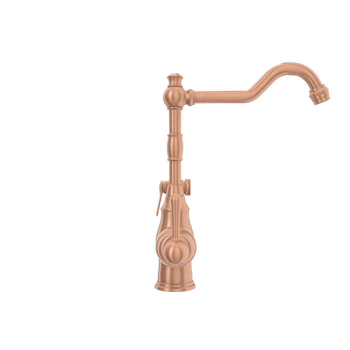 One-Handle Copper Widespread Kitchen Faucet with Side Sprayer — AK96918-C-48