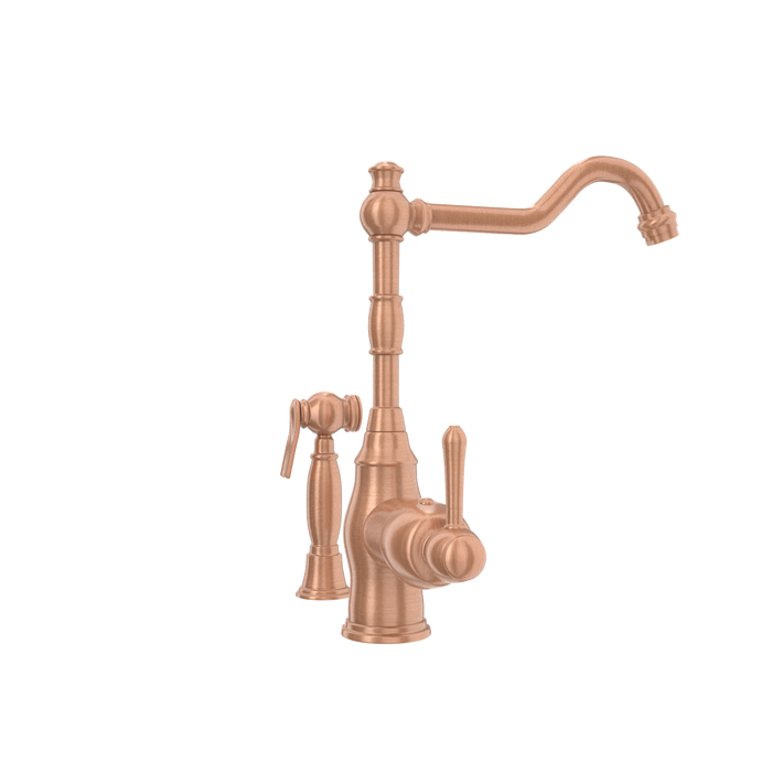 One-Handle Copper Widespread Kitchen Faucet with Side Sprayer — AK96918-C-48