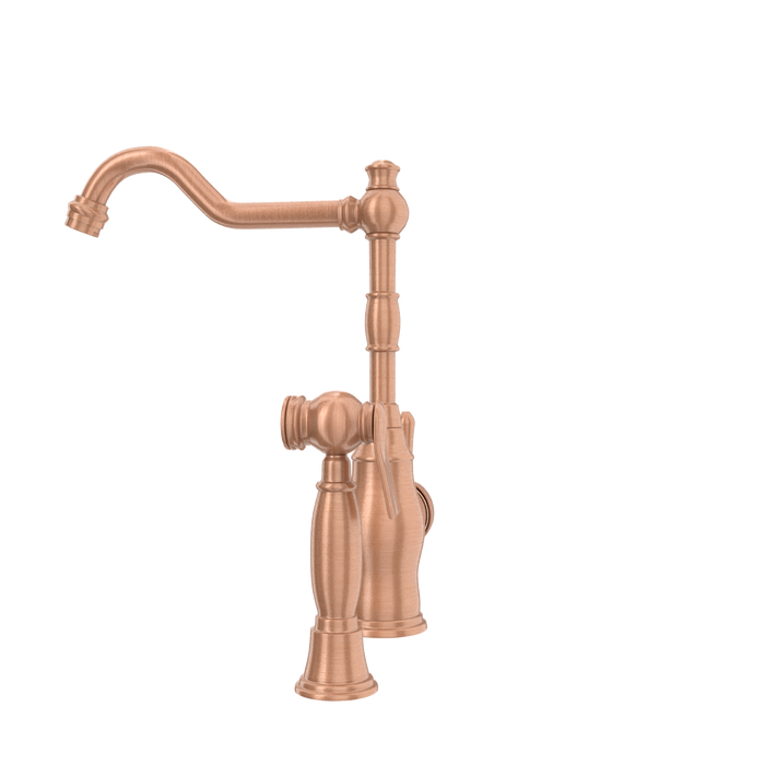 One-Handle Copper Widespread Kitchen Faucet with Side Sprayer — AK96918-C-48