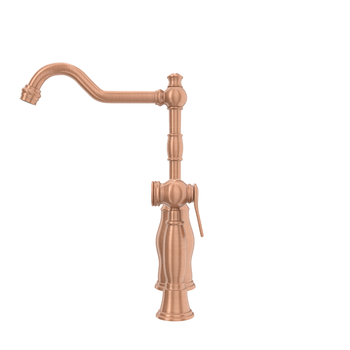 One-Handle Copper Widespread Kitchen Faucet with Side Sprayer — AK96918-C-48