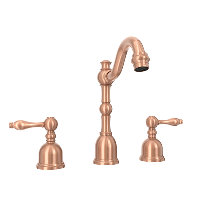 Two-Handle Brushed Nickel Widespread Bathroom Sink Faucet - AK41518BN