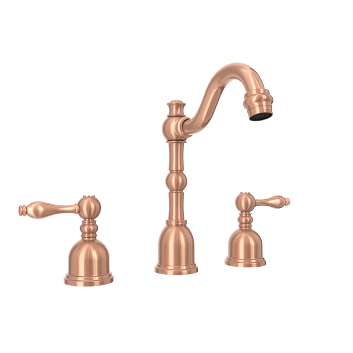 Two-Handle Antique Copper Widespread Bathroom Sink Faucet - AK41518AC
