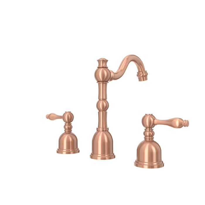 Two-Handle Brushed Gold Widespread Bathroom Sink Faucet - AK41518BTG