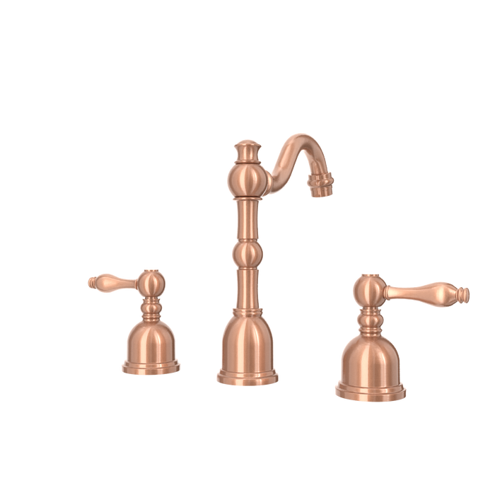 Two-Handle Antique Copper Widespread Bathroom Sink Faucet - AK41518AC