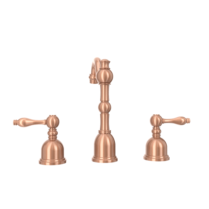 Two-Handle Brushed Gold Widespread Bathroom Sink Faucet - AK41518BTG