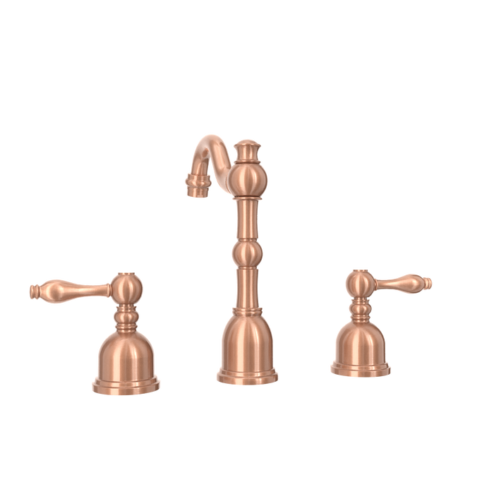 Two-Handle Antique Copper Widespread Bathroom Sink Faucet - AK41518AC