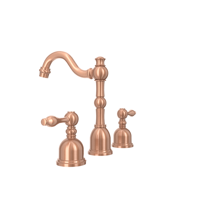 Two-Handle Brushed Gold Widespread Bathroom Sink Faucet - AK41518BTG