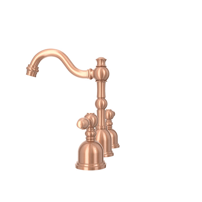 Two-Handle Brushed Gold Widespread Bathroom Sink Faucet - AK41518BTG