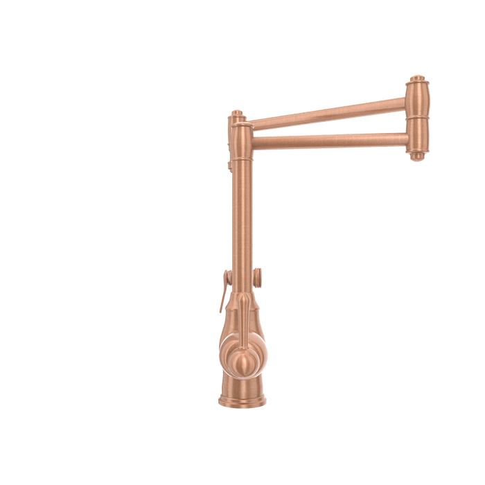One-Handle Copper Pot Filler Kitchen Faucet with Side Sprayer — AK96918P1-C-48