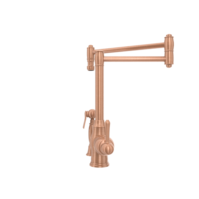 One-Handle Copper Pot Filler Kitchen Faucet with Side Sprayer — AK96918P1-C-48