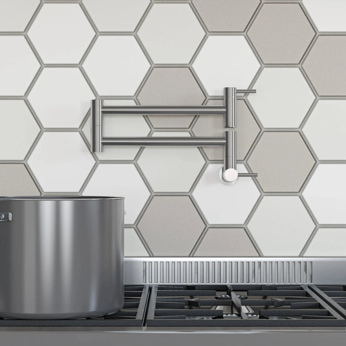 ALFI brand Stainless Steel Retractable Pot Filler Faucet AB5019