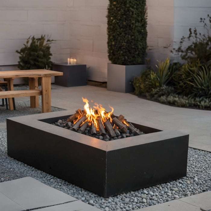 Rectangular Steel Fire Pit - FREE SHIPPING!