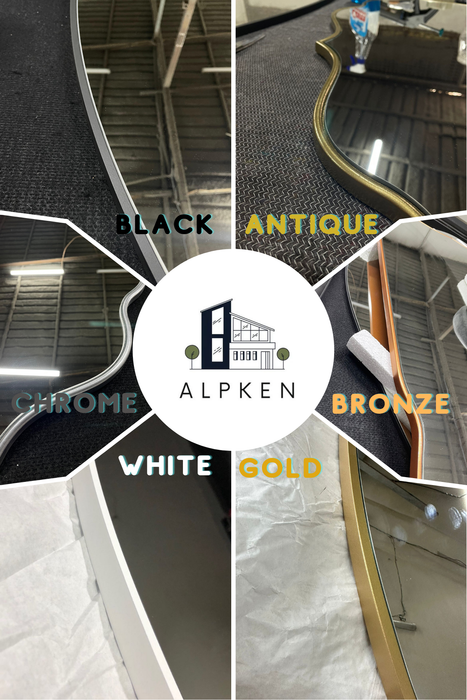 Cave Light Irregular Mirror - Organic Asymmetrical Wall Mirror | Alpken