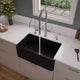 ALFI brand Smooth Apron 30" Single Bowl Fireclay Farm Sink ABF3018