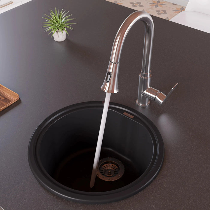 ALFI brand Gooseneck Pull-Down Kitchen Faucet ABKF3480