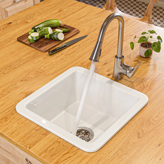 ALFI brand Square Gooseneck Pull-Down Kitchen Faucet ABKF3889