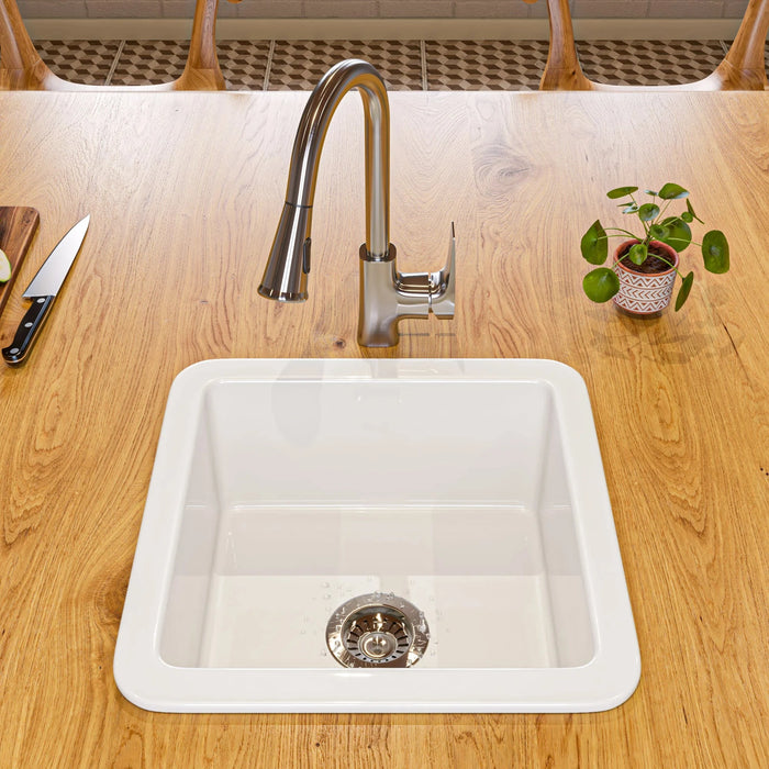 ALFI brand Square Gooseneck Pull-Down Kitchen Faucet ABKF3889