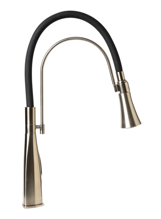 ALFI brand Kitchen Faucet with Black Rubber Stem ABKF3001