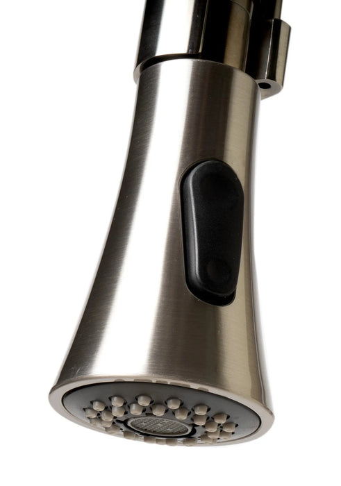 ALFI brand Kitchen Faucet with Black Rubber Stem ABKF3001