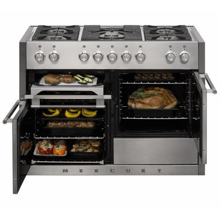 AGA Mercury 48" Dual Fuel 3 Oven Range - Stainless Steel AMC48DFSS