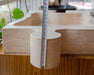 Beige Travertine puzzle shape farmhouse sink NTRVS02 sizeBeige Travertine puzzle shape farmhouse sink NTRVS02 size (W)16" (L)27.5" (H)6" height measure view 