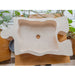 Beige Travertine puzzle shape farmhouse sink NTRVS02 sizeBeige Travertine puzzle shape farmhouse sink NTRVS02 size (W)16" (L)27.5" (H)6" top view product shot