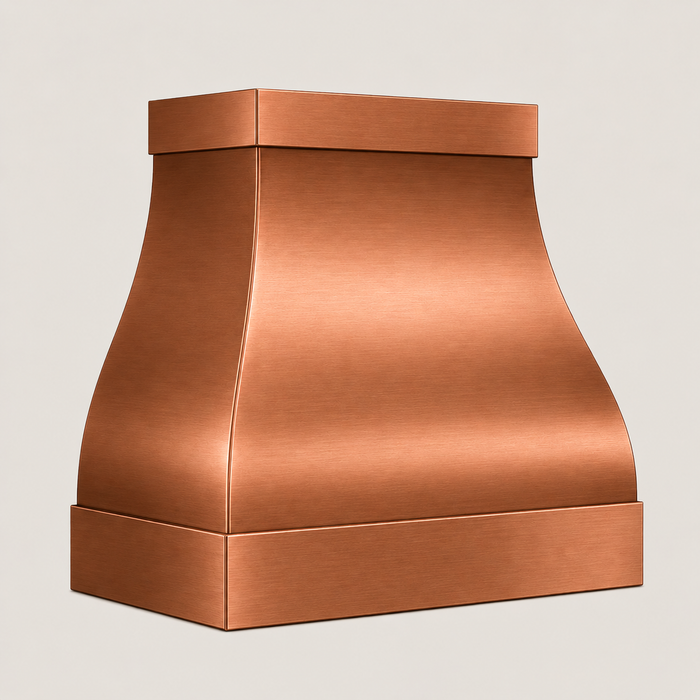 Custom Copper Bell Shape Range Hood - CHBE01