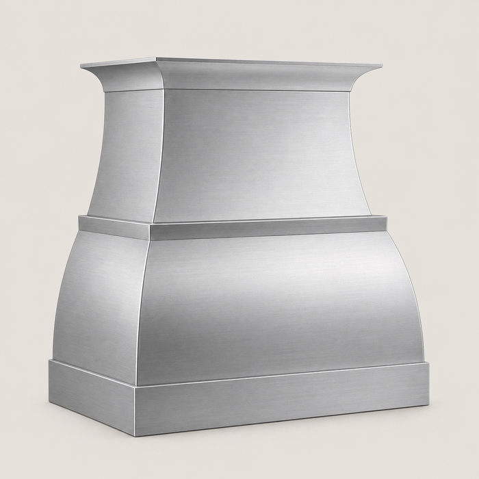 Custom Stainless Steel Double Bell Shape Range Hood - SHBE02