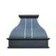 Blackened Copper Custom Vent Hood Sinuous Design