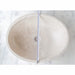 Botticino Marble Natural stone oval shape Vessel Sink Honed size W16 L20.5 H 6 SKU CM-B-002-C  width view