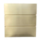 Box Shaped Brushed Brass Oven Hood 46"W x 49"H x 21"D With Liner and Blower