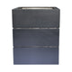 Box Shaped Custom Stainless Steel Kitchen Hood with Straps and Rivets