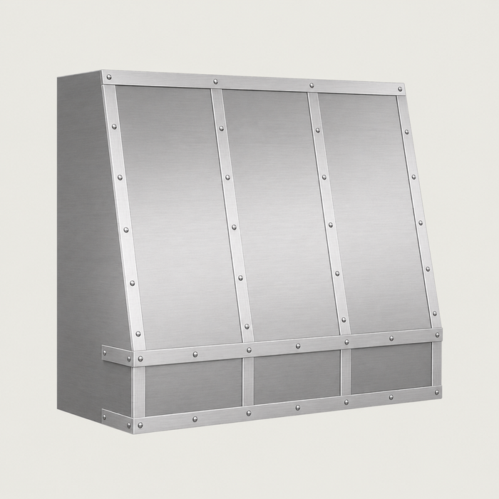 Custom Smooth Sloped Box Stainless Steel Range Hood - SHBX01