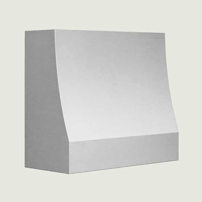 Custom Smooth Straight Box Stainless Steel Range Hood - SHBX02