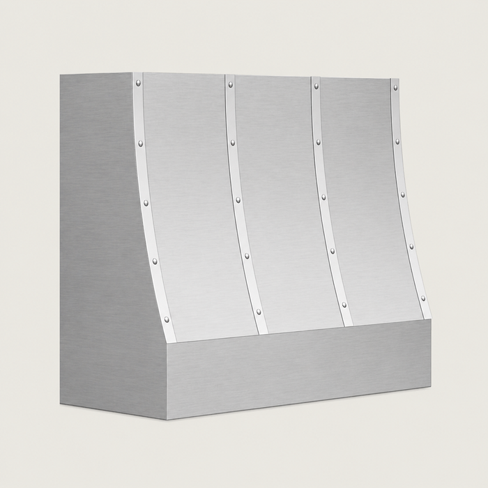 Custom Smooth Straight Box Stainless Steel Range Hood - SHBX02