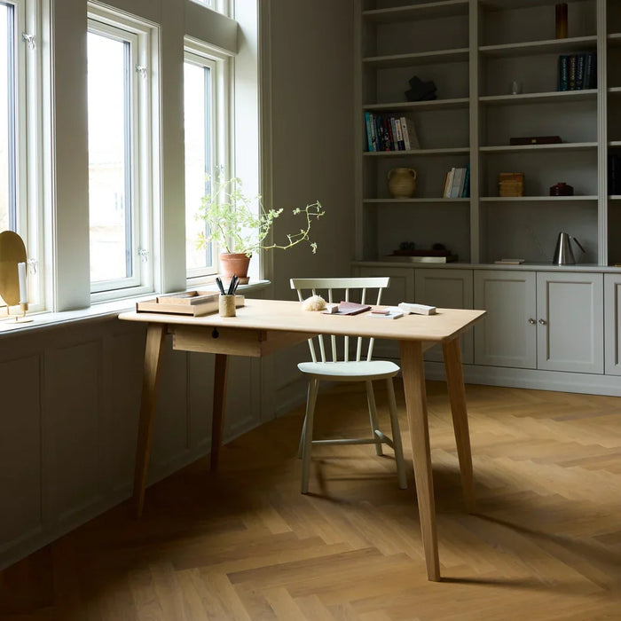 FDB Møbler C67 Butler Desk, Solid Nature Lacquered Oak