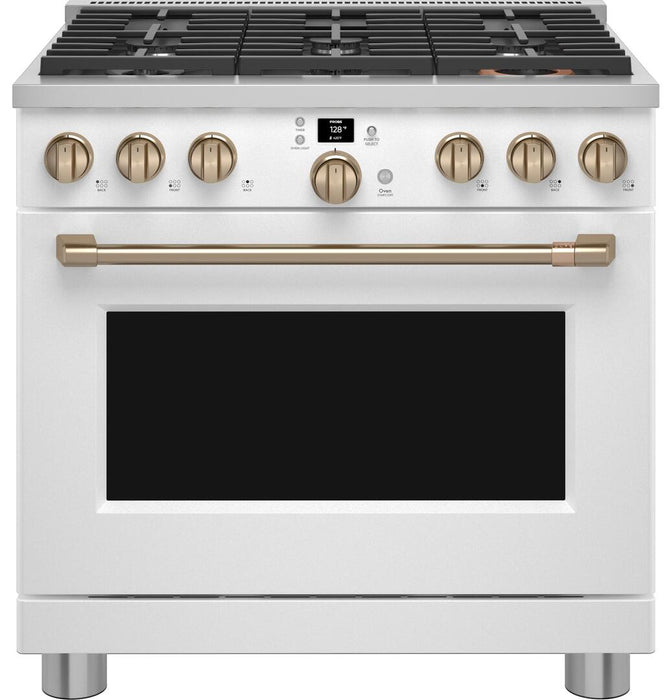 Café™ 36" Smart All-Gas Commercial-Style Range with 6 Burners (Natural Gas), CGY366P4TW2