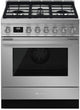 Smeg Portofino Series 30 Inch Freestanding Dual Fuel Range CPF30UGMX