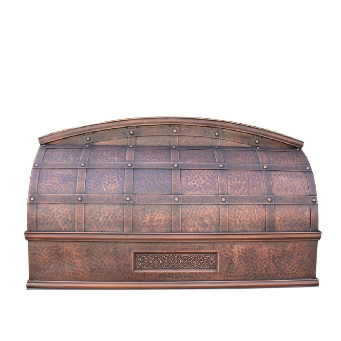 Barrel Shaped Copper Custom Range Hoods