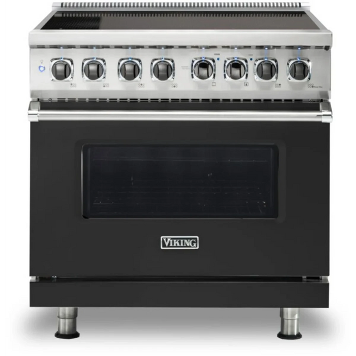 Viking® 5 Series 36" Stainless Steel Pro Style Induction Range VIR53626BSS
