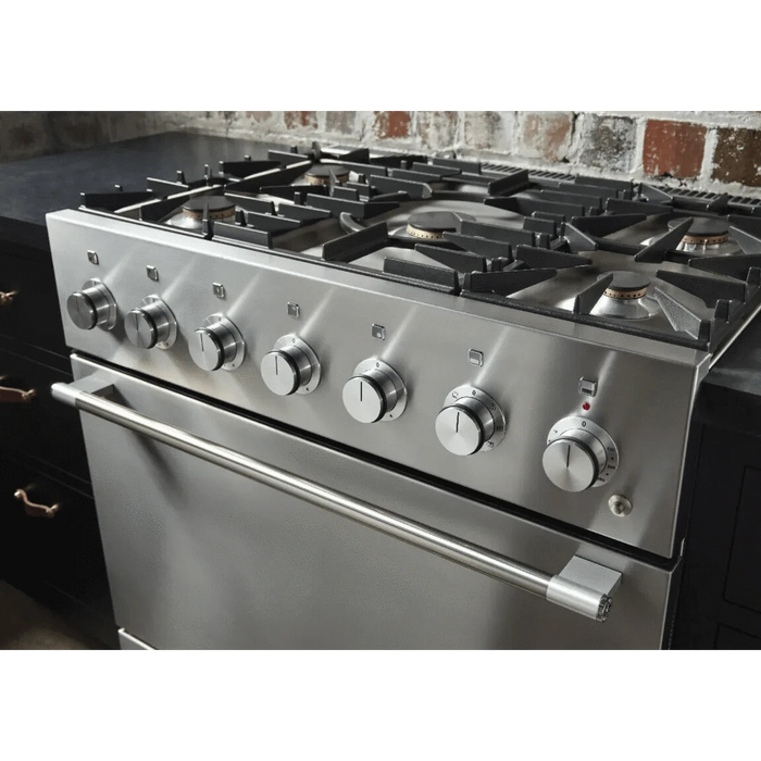 AGA 36" Mercury Dual Fuel Range - Matte Black AMC36DFMBL