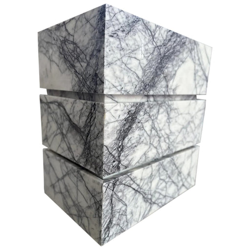 Calacatta Viola Marble Stand-Alone Drawer Sink (W)20" (L)30" (H)34" profile view