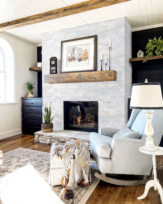 Carrara White Ledger 3D Panel 6"x24" Natural Marble Wall Tile - Full Truckload