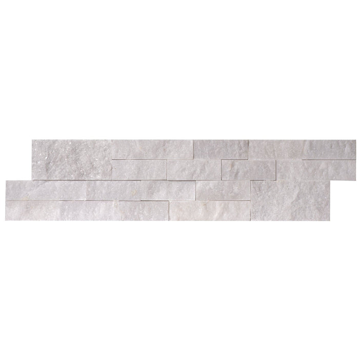 Carrara White Ledger 3D Panel 6"x24" Natural Marble Wall Tile - Full Truckload